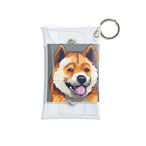 ドット絵の犬 Mini Clear Multipurpose Case