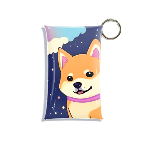 夜空に柴犬 Mini Clear Multipurpose Case