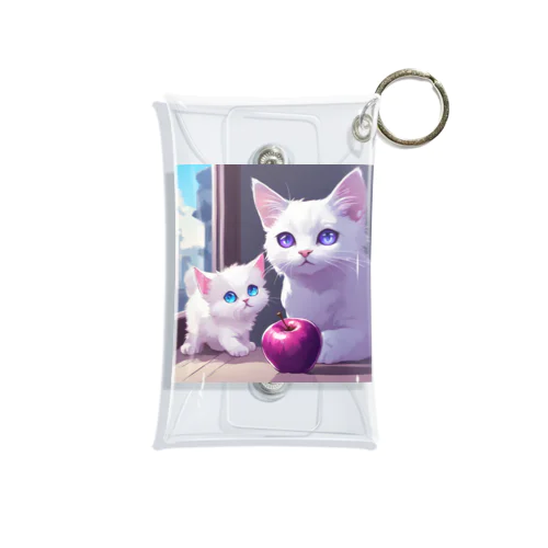 猫の親子01 Mini Clear Multipurpose Case