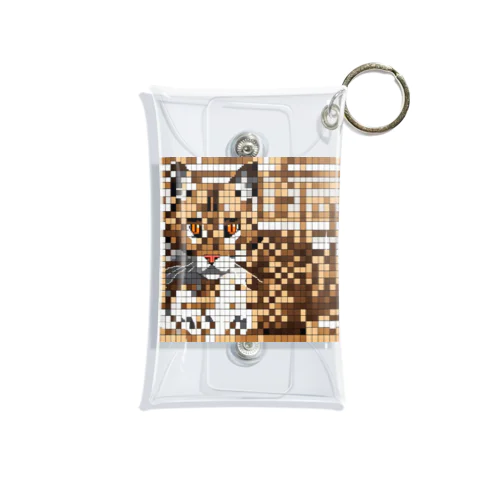 ドット絵のベンガルキャット Mini Clear Multipurpose Case