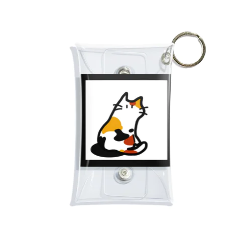 Mikaeri cat (Mi-Ke) Mini Clear Multipurpose Case