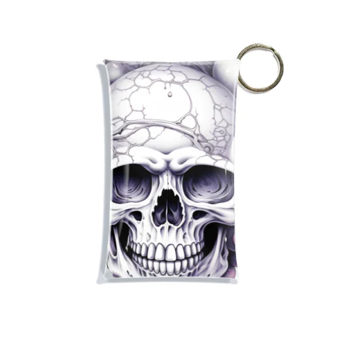 フルーツに囲まれたSKULL Mini Clear Multipurpose Case