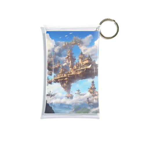 空に浮かぶ島のファンタジーグッズ Mini Clear Multipurpose Case