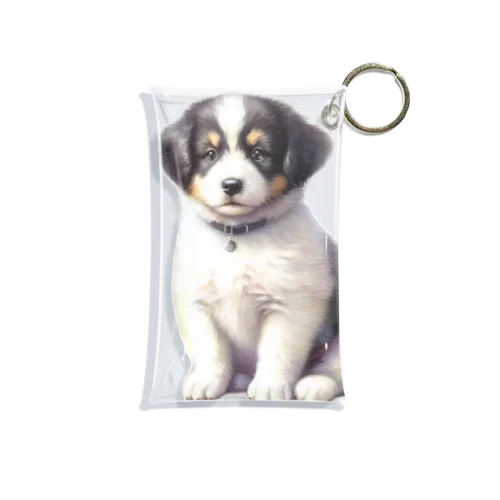 愛らしい子犬 Mini Clear Multipurpose Case