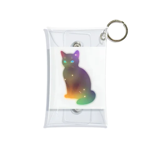 くろねこ Mini Clear Multipurpose Case