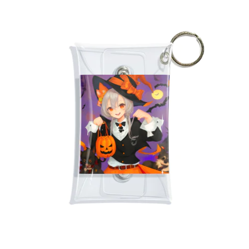 ワワ大好き魔女のハロウィン・キャンディ・キス Mini Clear Multipurpose Case