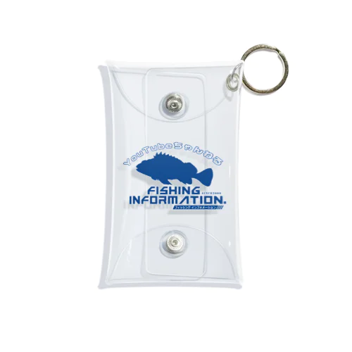 Fishing Information.（フィッシングインフォメーション）ユーチューブロゴ2 Mini Clear Multipurpose Case