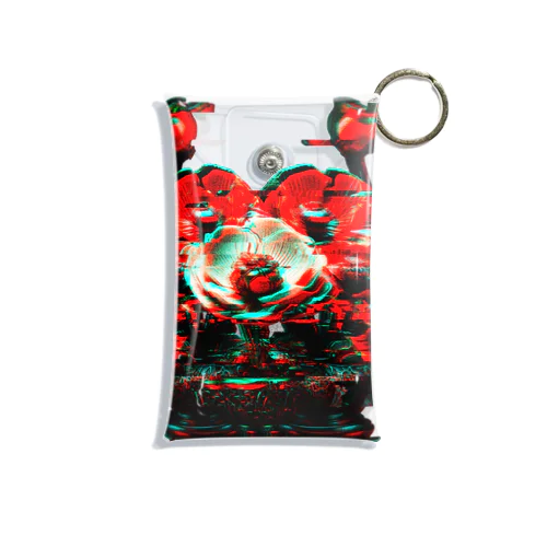 POPPY_GLITCH Mini Clear Multipurpose Case