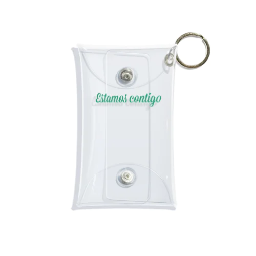 MINT GREEN LOGO Mini Clear Multipurpose Case