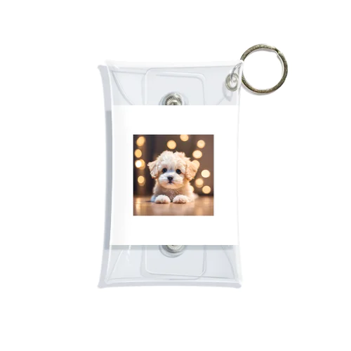 可愛い子犬 Mini Clear Multipurpose Case