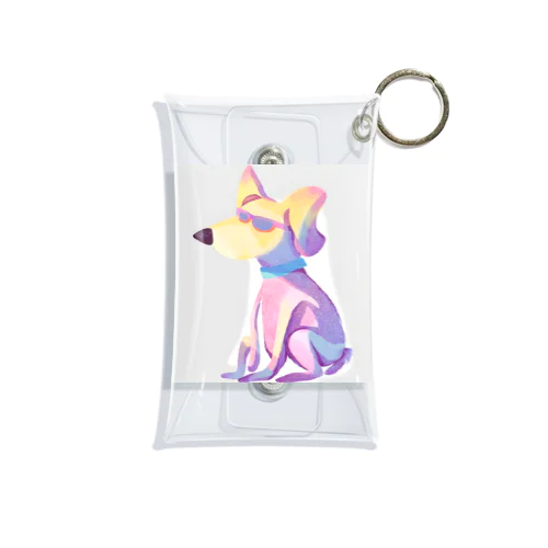 かっこいい犬のグッズ Mini Clear Multipurpose Case