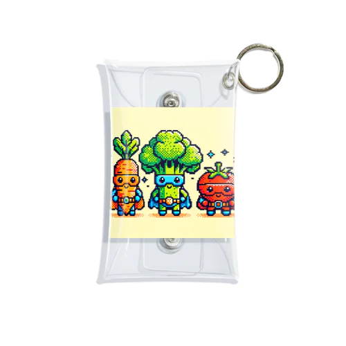 ドットヒーローになる野菜達A Mini Clear Multipurpose Case