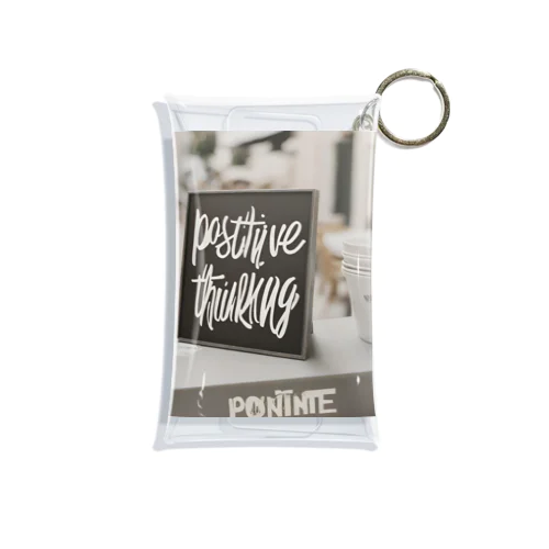 "Positive Thinking" Mini Clear Multipurpose Case