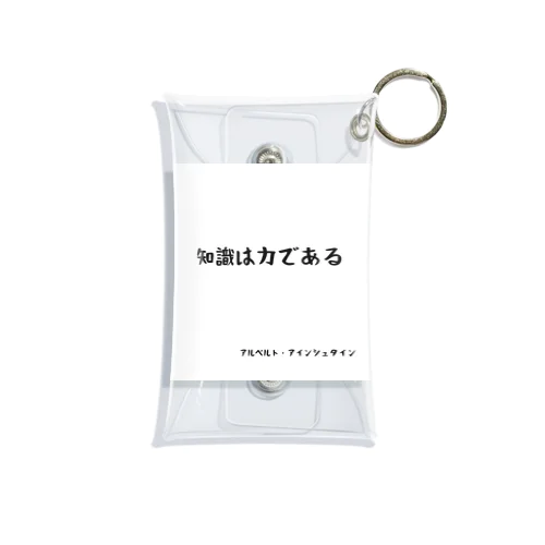 知識は力である Mini Clear Multipurpose Case