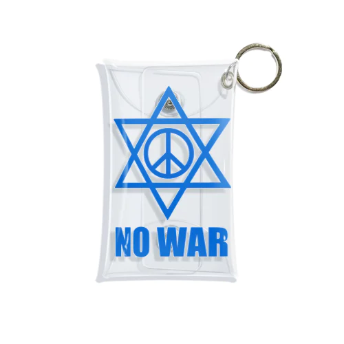 NO WAR（イスラエル戦争） Mini Clear Multipurpose Case