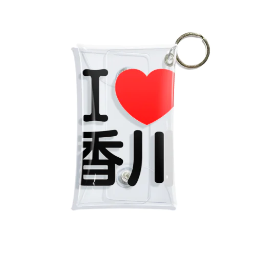 I LOVE 香川（日本語） Mini Clear Multipurpose Case