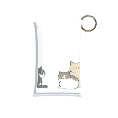 猫たち Mini Clear Multipurpose Case