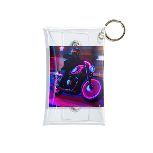 バイクのイラストグッズ Mini Clear Multipurpose Case