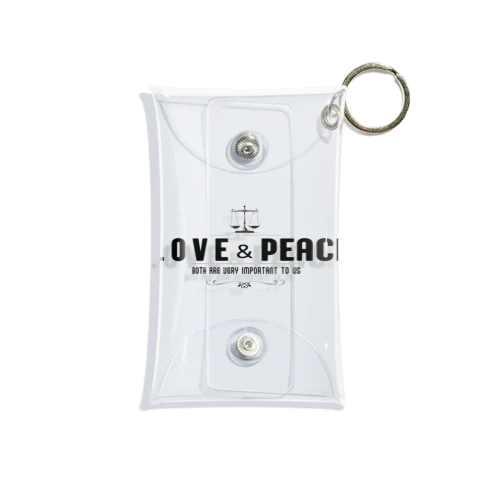 つりあう天秤（LOVE & PEACE) Mini Clear Multipurpose Case