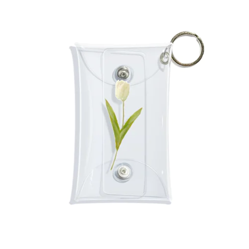 Cream Tulip Mini Clear Multipurpose Case