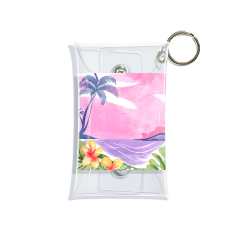 Hawaii　海とハイビスカス Mini Clear Multipurpose Case