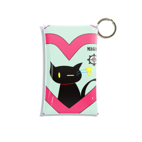 magboxシリーズ　～ウィンク黒猫～ Mini Clear Multipurpose Case