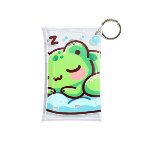 Sleeping frogs(熟睡する蛙) Mini Clear Multipurpose Case