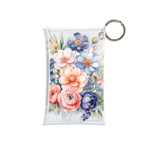 パステルカラーの花束 Mini Clear Multipurpose Case