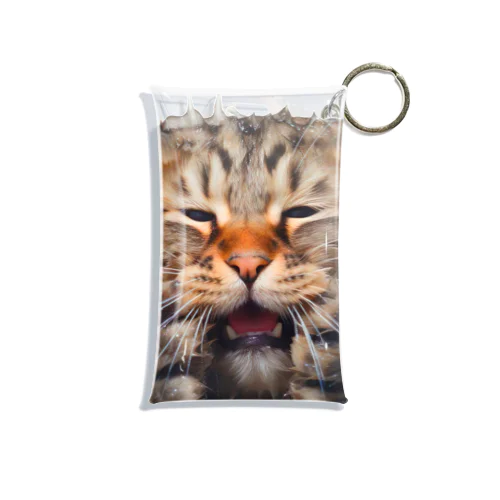 ずぶ濡れ猫 Mini Clear Multipurpose Case