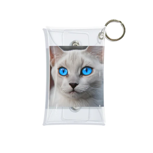 青目の猫 Mini Clear Multipurpose Case