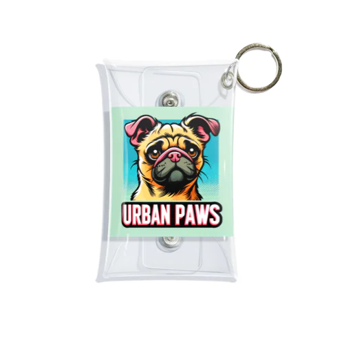 情けない顔のパグチワワ「Urban paws」 Mini Clear Multipurpose Case