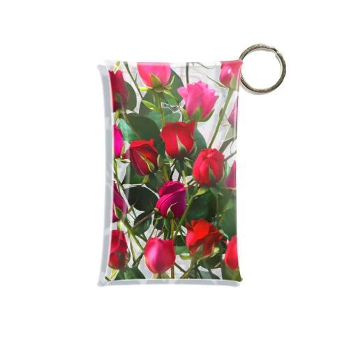 Redpink 26 Roses Mini Clear Multipurpose Case