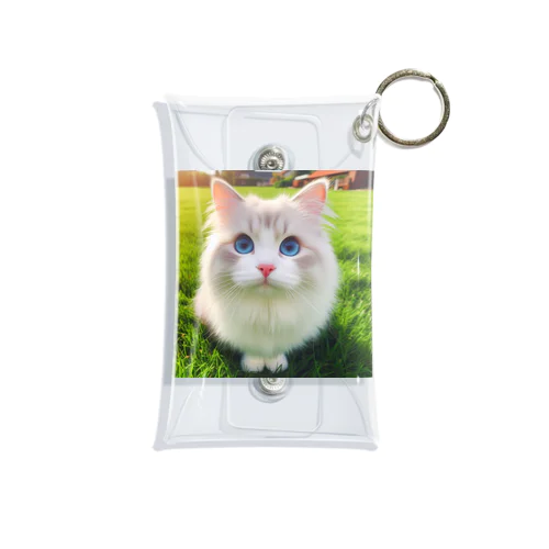 Blue eyes cat2 「猫」 Mini Clear Multipurpose Case