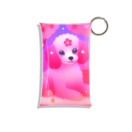 お花見犬 Mini Clear Multipurpose Case