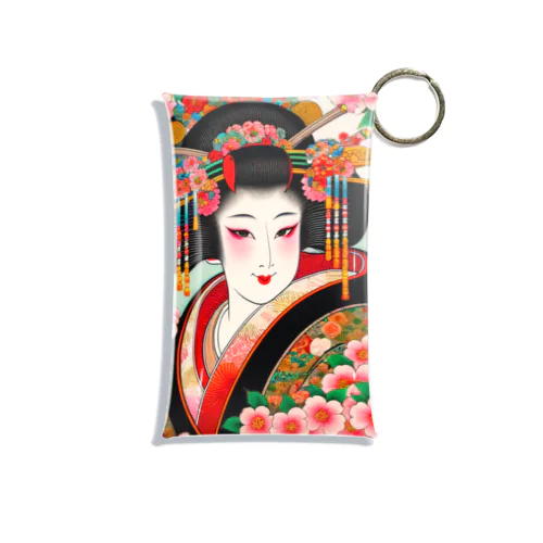 浮世絵 花魁と桜 Ukiyoe Oiran and Cherry Blossoms [UOS-DL-SR001-0006] Mini Clear Multipurpose Case