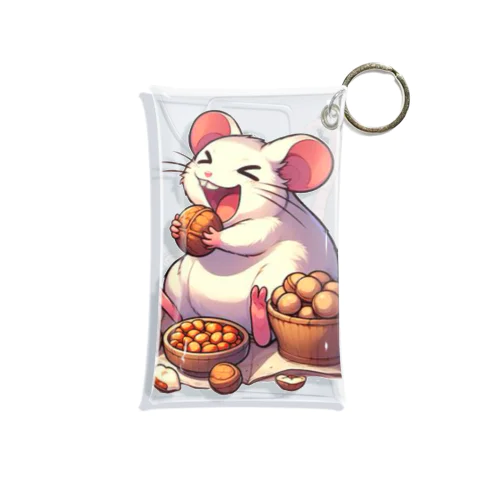 木の実を食べる鼠 Mini Clear Multipurpose Case