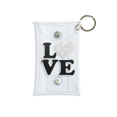 「ＩLOVE バレーボール」 Mini Clear Multipurpose Case