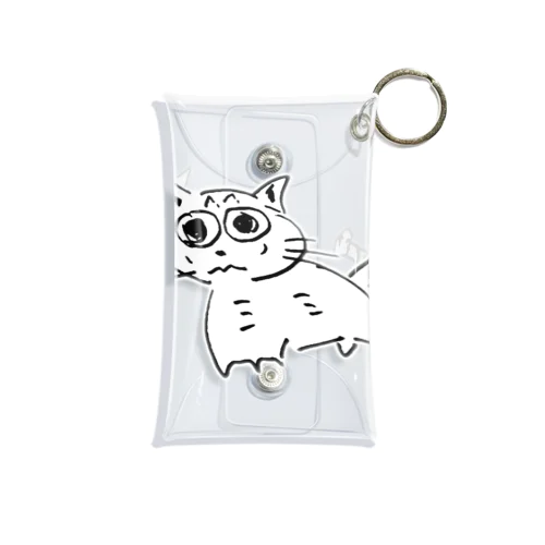 画伯のよれよれなずなちゃん Mini Clear Multipurpose Case