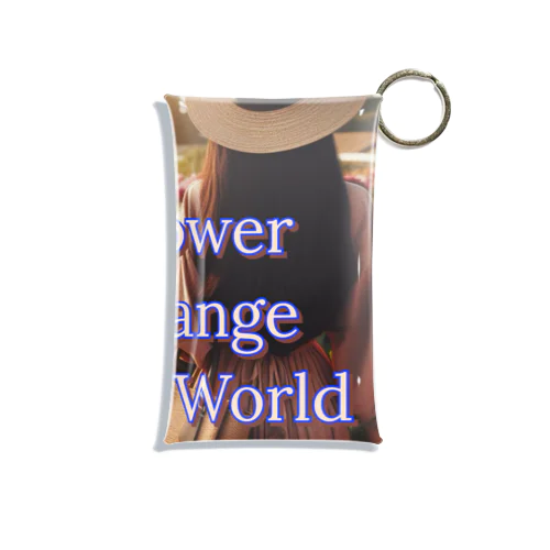 Flower  change the World Mini Clear Multipurpose Case