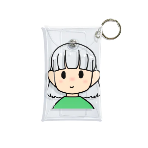 髪色自在な女の子（ボブ） Mini Clear Multipurpose Case