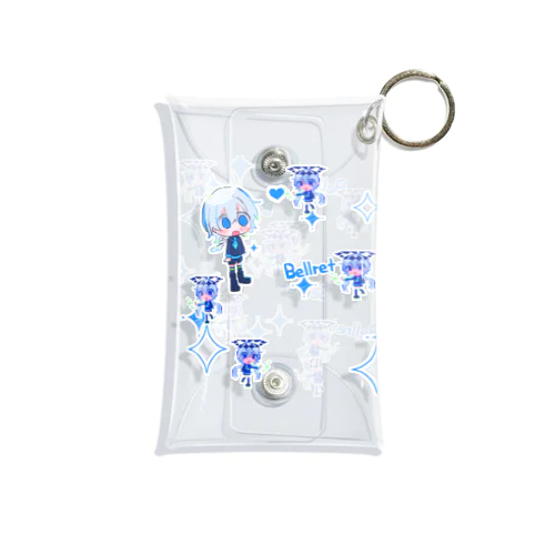 総柄のベルレットくん、総レットくん Mini Clear Multipurpose Case