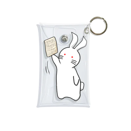 提出うさぎ Mini Clear Multipurpose Case