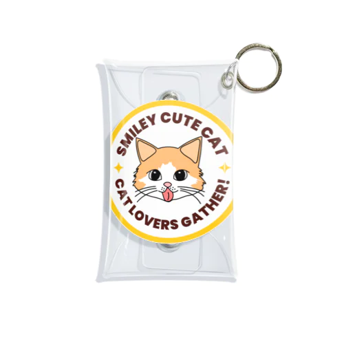 舌ペロ猫 Mini Clear Multipurpose Case