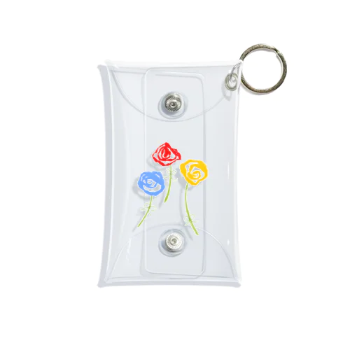 Flowers Mini Clear Multipurpose Case