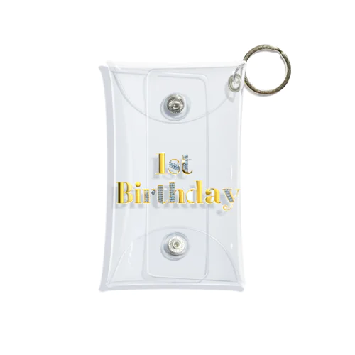 1st birthday Mini Clear Multipurpose Case