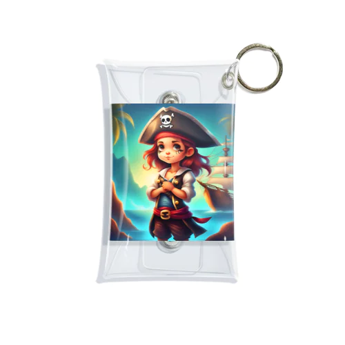 可愛い海賊の女の子 Mini Clear Multipurpose Case