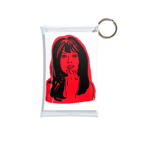 GIRLUNガールン（RED） Mini Clear Multipurpose Case