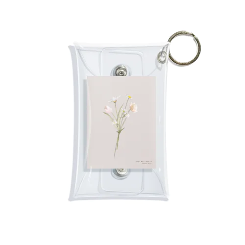 *Hanataba* Sakura milk tea . Mini Clear Multipurpose Case