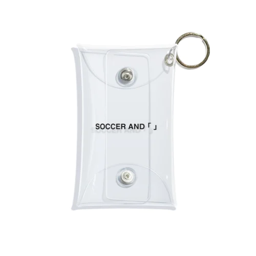 SOCCER AND「 」 Mini Clear Multipurpose Case