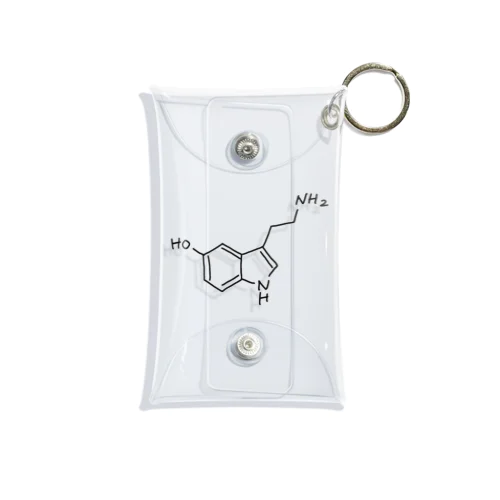 精神安定 セロトニン（ブラック）Serotonin（Black） Mini Clear Multipurpose Case